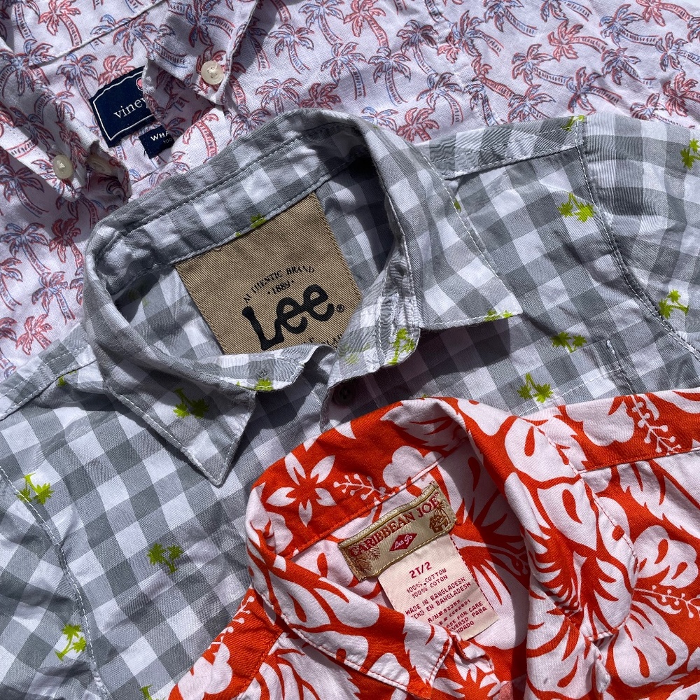 Toddler Boys Collared "Hawaiian" Shirts